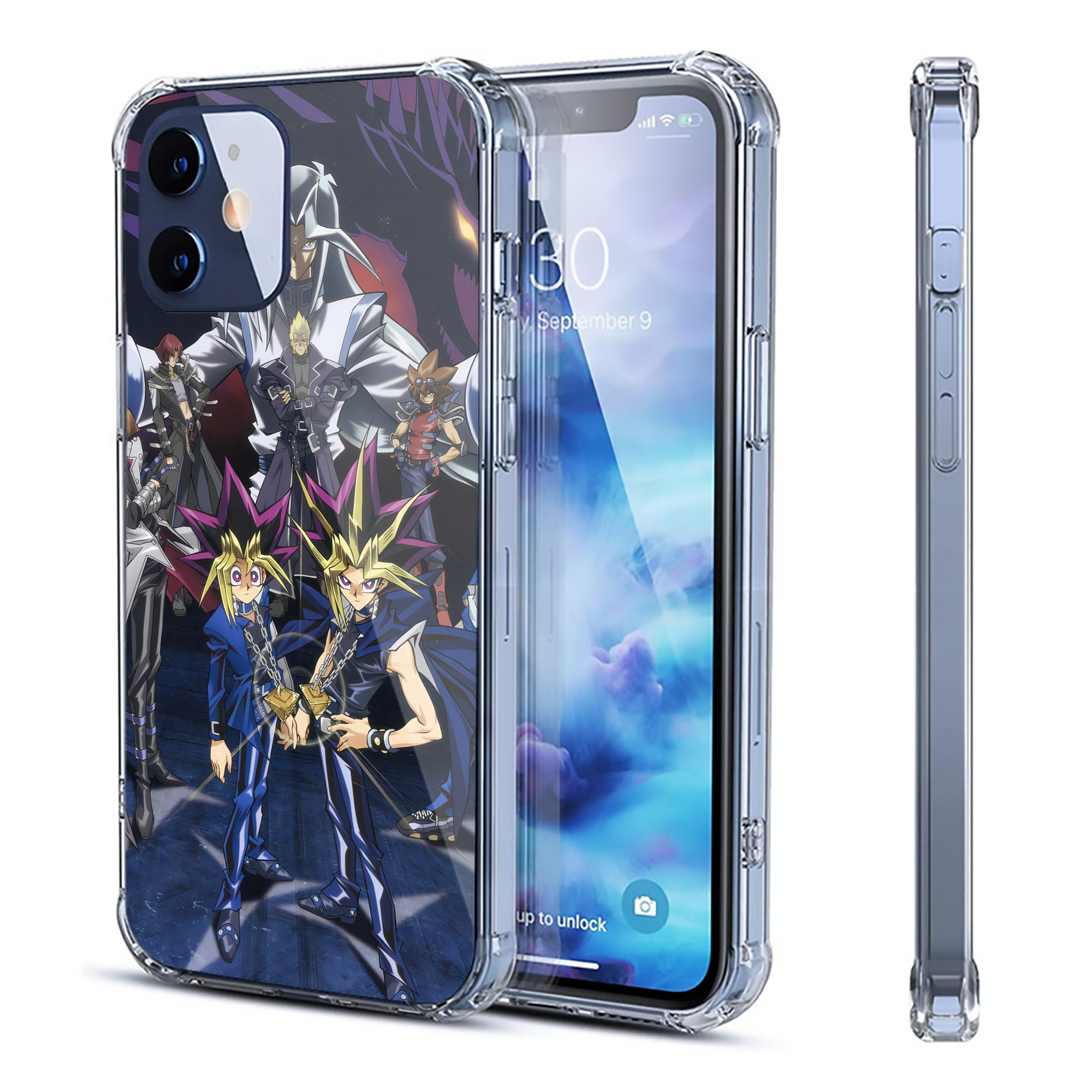 （画像用） 遊☆戯☆王 Yu-Gi-Oh! 【iPhone 12シリーズ対応】透明スマホケース（クリアソフトケース）